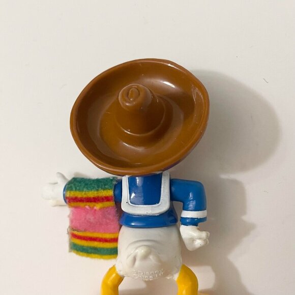 Disney Donald Duck Mexican Hat Three Caballeros 3" Tall Vinyl Figurine Toy - Picture 10 of 12